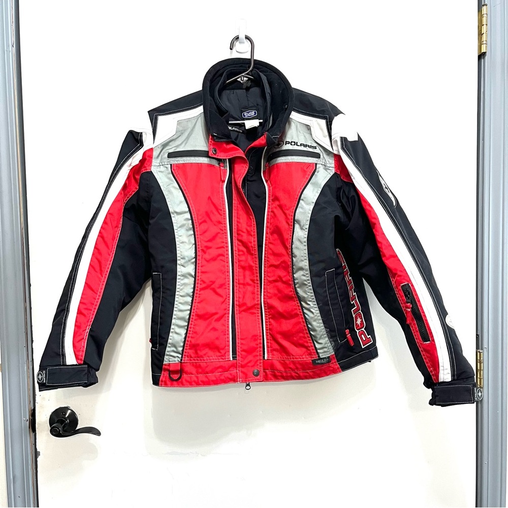 EUC! LIKE NEW! Vintage Pure Polaris Snowmobile Racing Winter Coat Size Medium